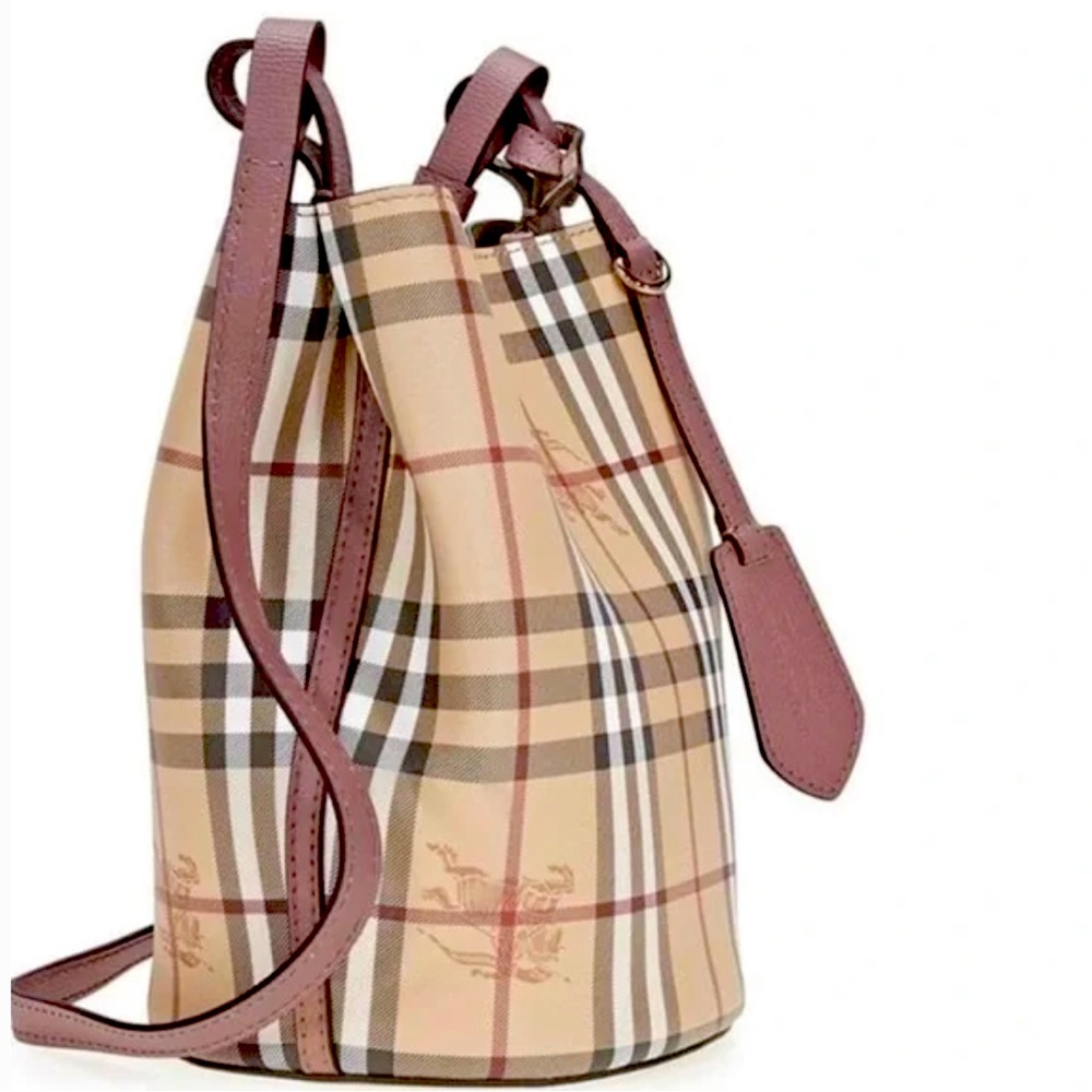 ELDERBERRY LIMITED BURBERRY BUCKET BAG WITH DUST BAG